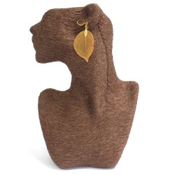 Pendientes - Hoja de valor - Oro  - 1