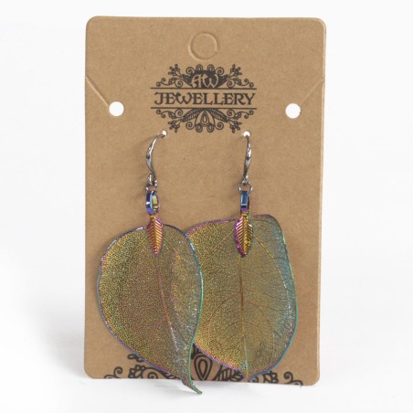 Pendientes - Hoja de valor - Multicolor  - 4