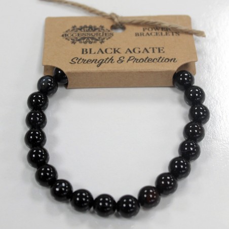 Brazalete de Energía - Ágata negra  - 1