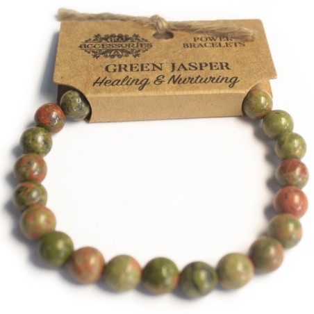 Brazalete de Energía - Jaspe verde  - 1