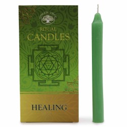 Conjunto de 10 velas verdes - Curación - Velas mágicas hechizadas  - 9