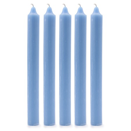 Velas a granel de color sólido - Azul marino rústico - Paquete de 10  - 8