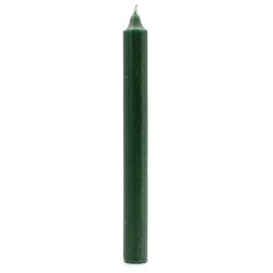 Velas a Granel de Color Sólido - Verde Acebo Rústico - Paquete de 10  - 7
