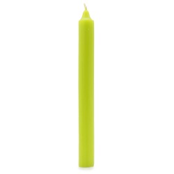 Velas a granel de color sólido - Verde lima rústico - Paquete de 10  - 7