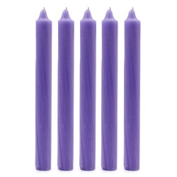Velas a Granel de Color Sólido - Lila Rústica - Paquete de 10  - 8