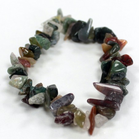 Pulsera Fragmentos de Piedras Preciosas -Ágata de musgo  - 3
