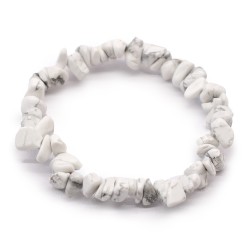 Pulsera Fragmentos de Piedras Preciosas - Jaspe blanco  - 1