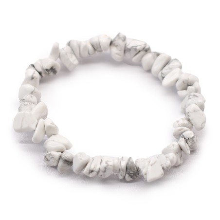 Pulsera Fragmentos de Piedras Preciosas - Jaspe blanco  - 1