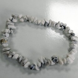 Pulsera Fragmentos de Piedras Preciosas - Jaspe blanco  - 3