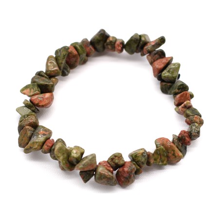 Pulsera Fragmentos de Piedras Preciosas - Jaspe verde  - 1