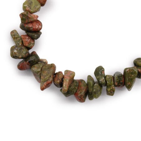 Pulsera Fragmentos de Piedras Preciosas - Jaspe verde  - 2