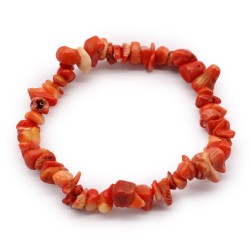Pulsera Fragmentos de Piedras Preciosas - Piedra de coralita  - 1