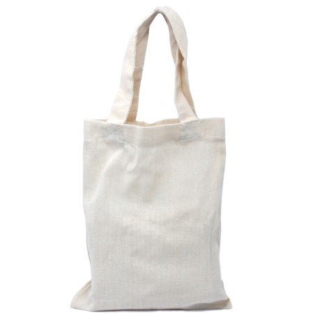 Bolso pequeño de algodón natural 4oz 25x20cm  - 1