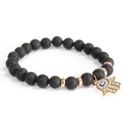 Hamsa Ágata Negra  - 1
