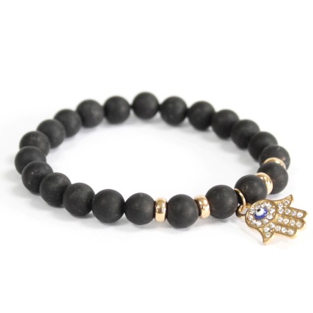 Hamsa Ágata Negra  - 1