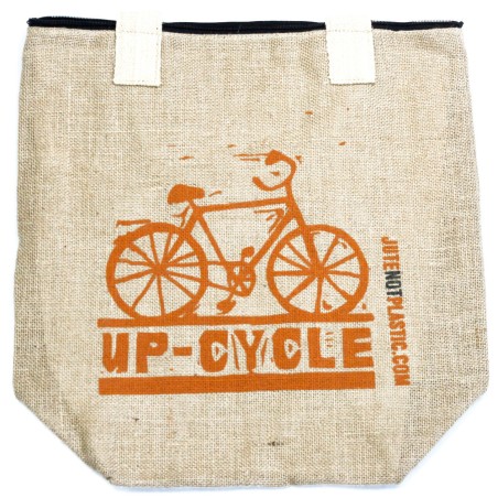 Bolso de yute ecológico - Bicicleta - (4 diseños surtidos)  - 2