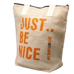 Bolso de yute ecológico - Just be nice - (4 diseños surtidos)  - 1