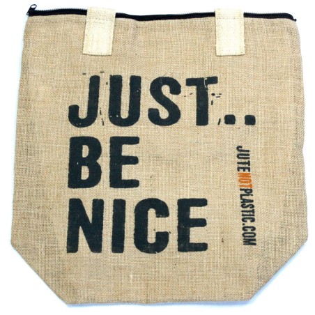 Bolso de yute ecológico - Just be nice - (4 diseños surtidos)  - 2