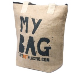 Bolso de yute ecológico - Mi bolsa - (4 diseños surtidos)  - 1