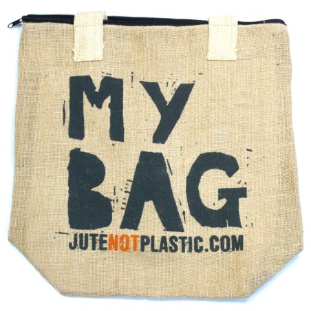 Bolso de yute ecológico - Mi bolsa - (4 diseños surtidos)  - 3