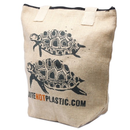 Bolso de yute ecológico - Dos tortugas - (4 diseños surtidos)  - 1