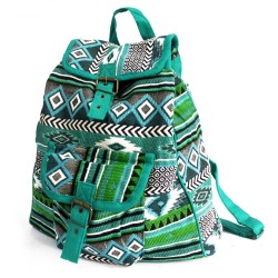 Tejido Jacquard - Mochila Teal  - 1