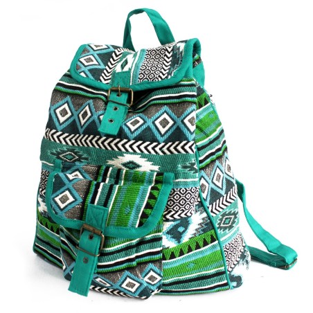 Tejido Jacquard - Mochila Teal  - 1