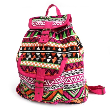 Tejido Jacquard - Mochila Rosada  - 1