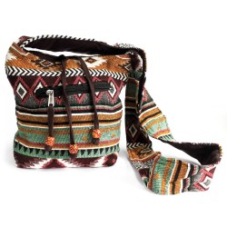 Tejido Jacquard - Mochila peq. Chocolate  - 1