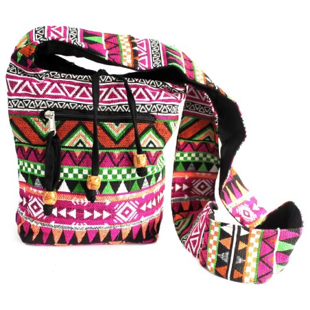 Tejido Jacquard - Mochila peq. Rosada  - 1