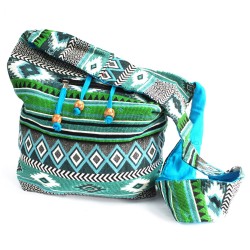 Tejido Jacquard - Mochila peq. Teal  - 1