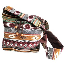 Tejido Jacquard - Mochila peq. Chocolate  - 1