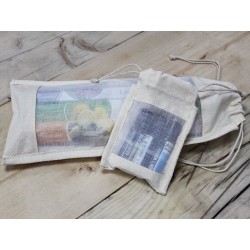 Bolsa de Algodón para ventana mediana - 21x15cm  - 4