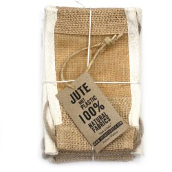 Bolsa Pequeña de Yute Lavada - 10x15cm  - 2