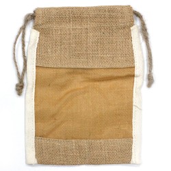 Bolsa Mediana de Yute Lavada - 21x15cm  - 1