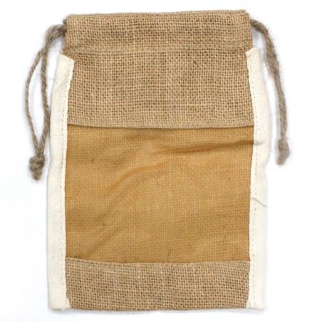 Bolsa Mediana de Yute Lavada - 21x15cm  - 1