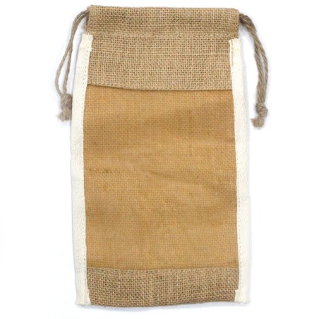 Bolsa Grande de Yute Lavada - 26x15cm  - 1