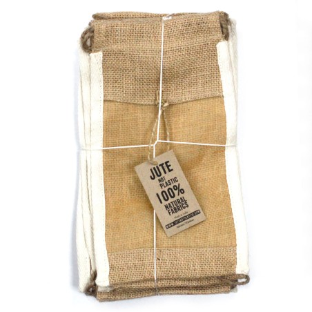 Bolsa Grande de Yute Lavada - 26x15cm  - 2