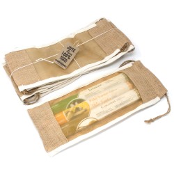 Bolsa Larga de Yute Lavada - 35x15cm  - 3