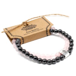 Pulsera de Piedras Preciosas Magnéticas - Cuarzo rosa  - 1