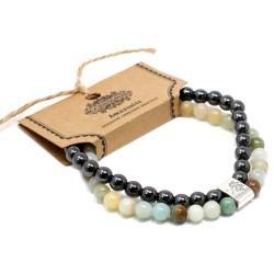 Pulsera de Piedras Preciosas Magnéticas - Amazonite  - 1