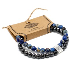 Pulsera de Piedras Preciosas Magnéticas - Sodalite  - 1