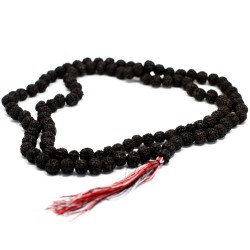 108 Rudraksha Japa Mala - Oscuro  - 1