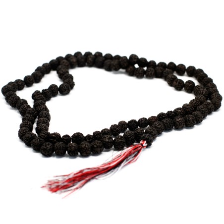 108 Rudraksha Japa Mala - Oscuro  - 1