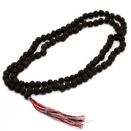 108 Rudraksha Japa Mala - Oscuro  - 3