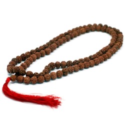 108 Rudraksha Japa Mala - Marron  - 1