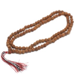 108 Rudraksha Japa Mala - Natural  - 1