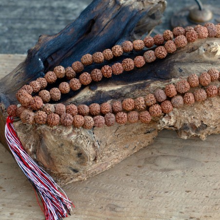 108 Rudraksha Japa Mala - Natural  - 4