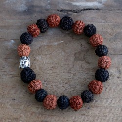Rudraksha Brazalete de Buda Japa Mala - Mix  - 3