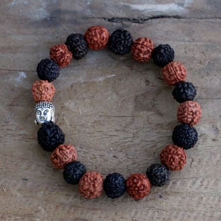 Rudraksha Brazalete de Buda Japa Mala - Mix  - 3